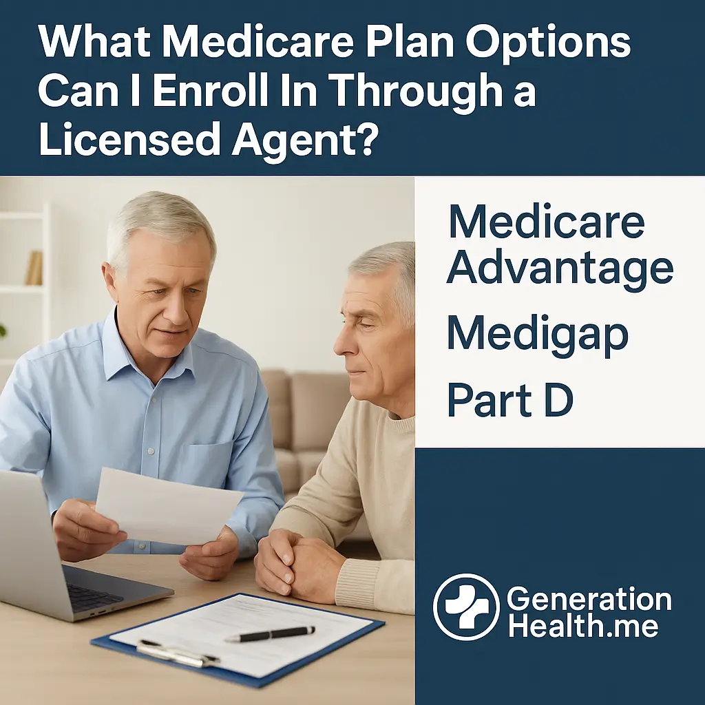 What Medicare Plan Options Can I Enroll In Through a Licensed Agent?